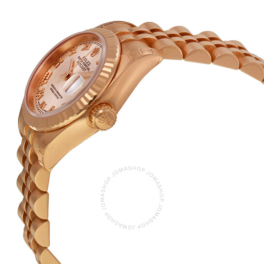 Rolex Lady Datejust 26 Champagne Dial 18K Pink Gold Jubilee Bracelet Automatic Watch 179175CRJ