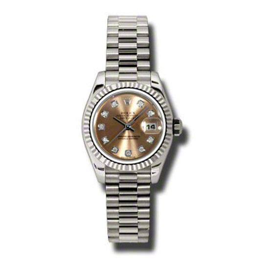 Rolex Lady-Datejust 26 Mother Of Pearl Dial 18K Yellow Gold President Automatic Ladies Watch 179158MDP