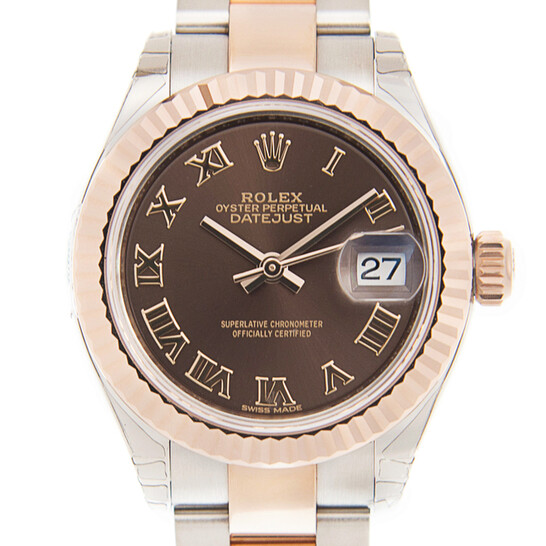 Rolex Lady Datejust 28 Automatic Brown Dial Ladies Watch 279171 BRRO