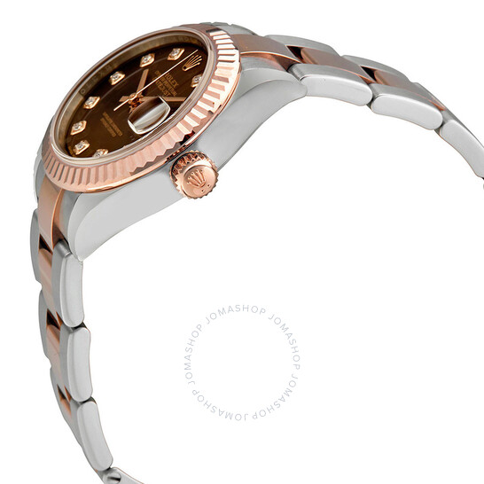 Rolex Lady Datejust 28 Chocolate Diamond Dial Automatic Two-tone Ladies Watch 279171CHDO