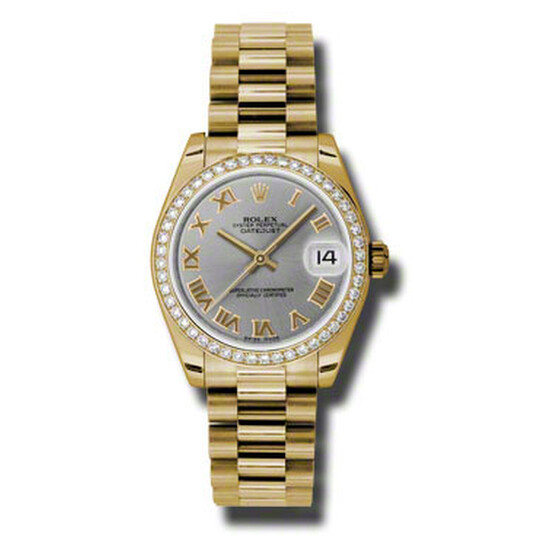 Rolex Lady-Datejust 31 Mother Of Pearl Dial 18K Yellow Gold President Automatic Ladies Watch 178288MDP