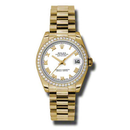 Rolex Lady-Datejust 31 Pink Dial 18K Everose Gold President Automatic Ladies Watch 178275PKRP