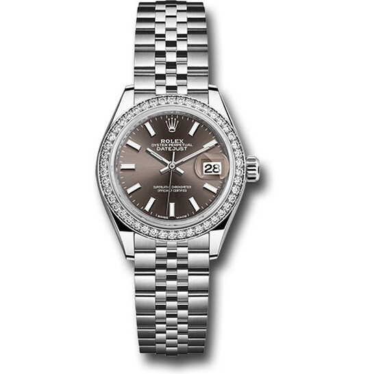 Rolex Lady Datejust Automatic Grey Dial Ladies Jubilee Watch 279384GYSJ