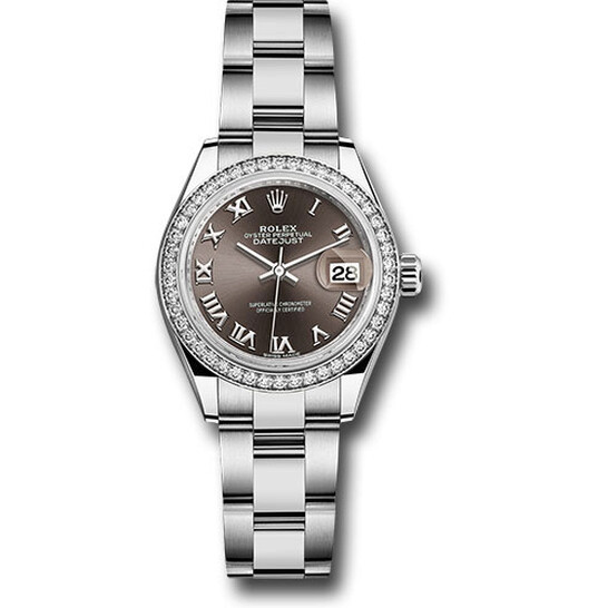 Rolex Lady Datejust Automatic Grey Dial Ladies Oyster Watch 279384GYRO