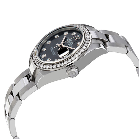 Rolex Lady Datejust Automatic Grey Diamond Dial Ladies Oyster Watch 279384GYDO