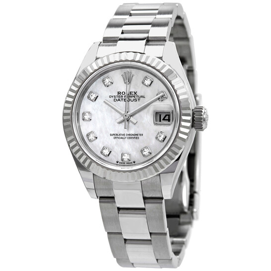 Rolex Lady Datejust Automatic Mother of Pearl Diamond Dial Ladies Oyster Watch 279174MDO