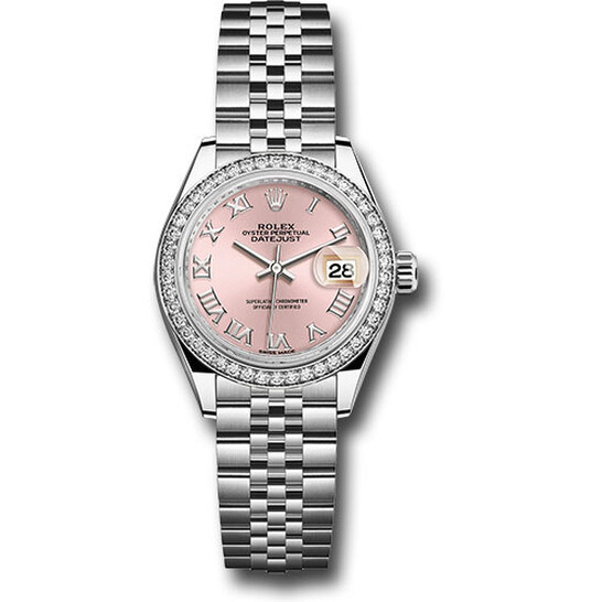 Rolex Lady Datejust Automatic Pink Dial Ladies Jubilee Watch 279384PRJ