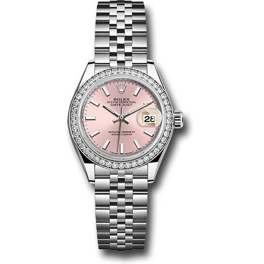 Rolex Lady Datejust Automatic Pink Dial Ladies Jubilee Watch 279384PSJ