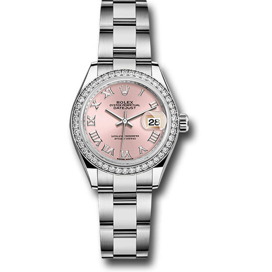 Rolex Lady Datejust Automatic Pink Dial Ladies Oyster Watch 279384PRO