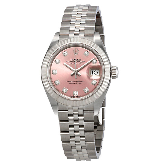 Rolex Lady Datejust Automatic Pink Diamond Dial Ladies Jubilee Watch 279174PDJ