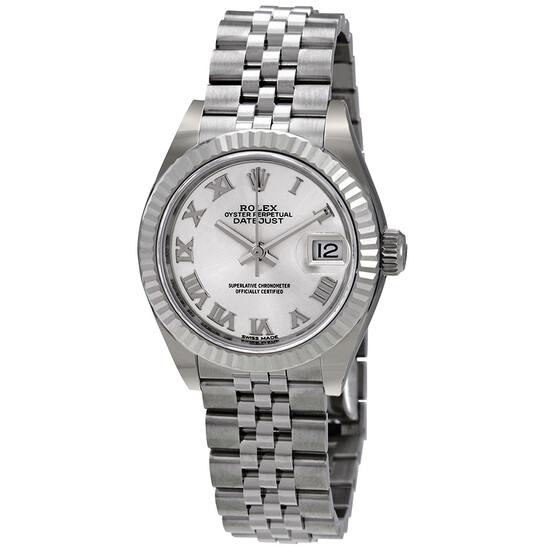 Rolex Lady Datejust Automatic Silver Dial Ladies Jubilee Watch 279174SRJ