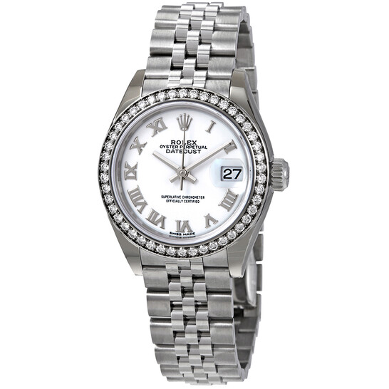 Rolex Lady Datejust Automatic White Dial Ladies Jubilee Watch 279384WRJ