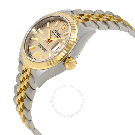 Rolex Lady Datejust Champagne Dial Steel and 18K Yellow Gold Automatic Watch 279173