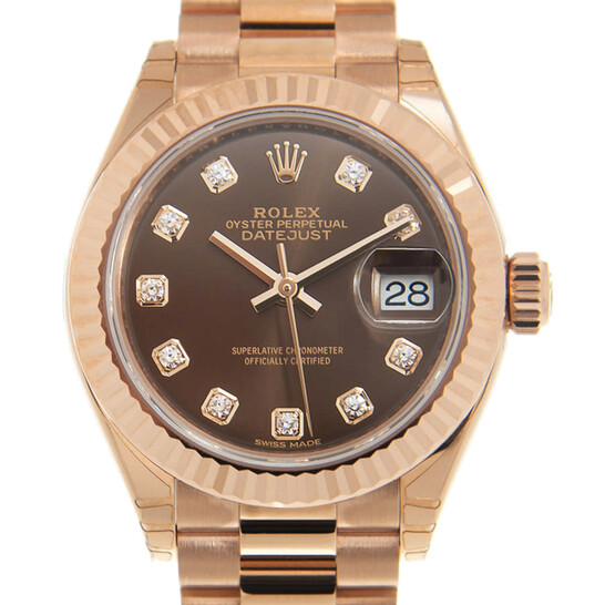 Rolex Lady Datejust Mother of Pearl Diamond Stainless Steel and 18K Yellow Gold Jubilee Watch 279383MDJ