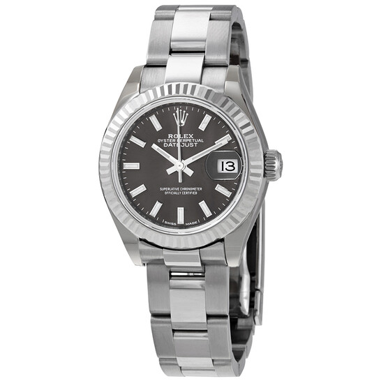 Rolex Lady Datejust Dark Grey Dial Automatic Ladies Oyster Watch 279174GYSO