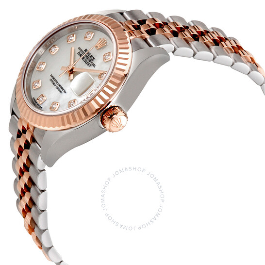 Rolex Lady Datejust Mother of Pearl Diamond Steel and 18K Everose Gold Jubilee Watch 279171MDJ