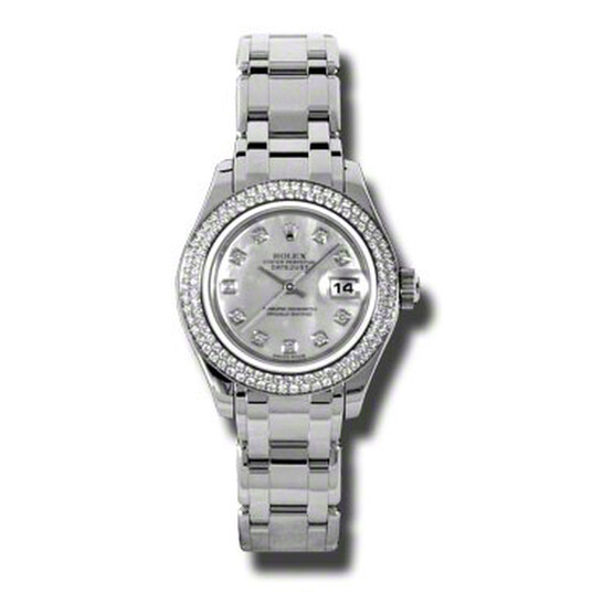 Rolex Lady-Datejust Pearlmaster Mother Of Pearl Dial 18K Everose Gold Automatic Ladies Watch 81315MDPM