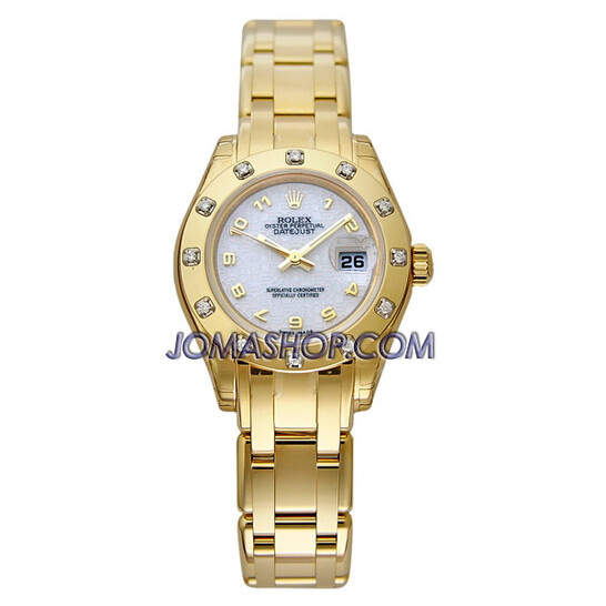 Rolex Lady-Datejust Pearlmaster Pink Dial 18K Everose Gold Automatic Ladies Watch 80315PKRDPM