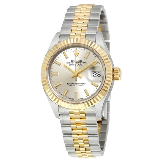 Rolex Lady Datejust Silver Dial Roman Numeral Diamond Ladies Watch 279163SDRJ