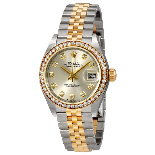 Rolex Lady Datejust Silver Diamond Dial Automatic Watch 279383SDJ