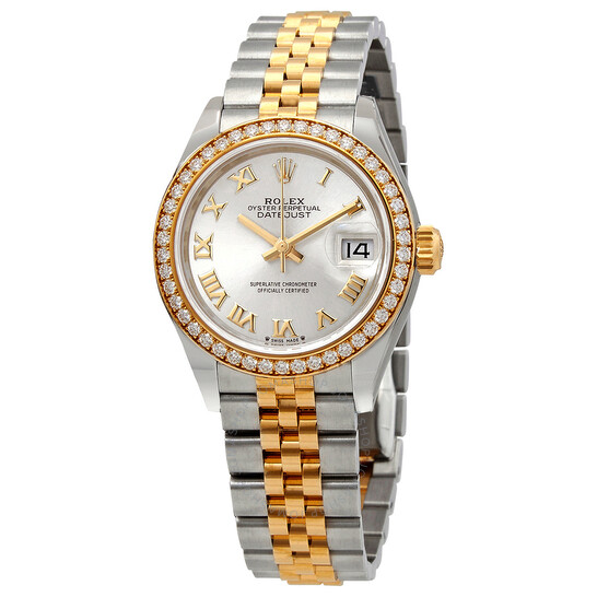 Rolex Lady Datejust Sundust Roman Dial Diamond Bezel Automatic Watch 279383SNRJ