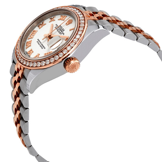 Rolex Lady Datejust White Dial Automatic Ladies Steel and 18K Everose Gold Jubilee Watch 279381WRJ