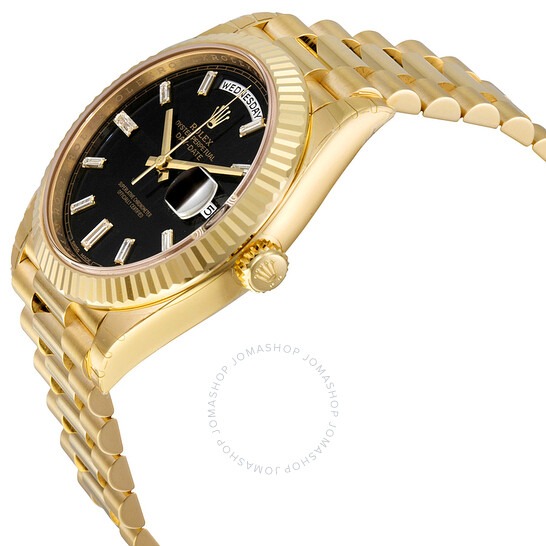 Rolex Oyster Perpetual 18K Yellow Gold Diamond Men’s Automatic President Watch 228238BKDP