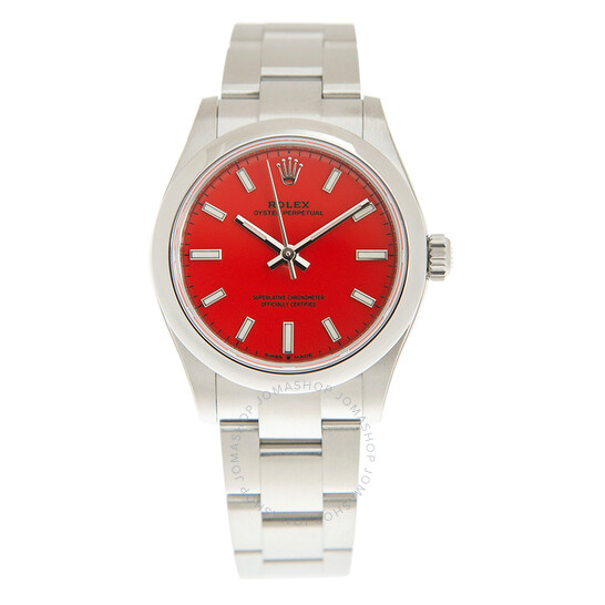 Rolex Oyster Perpetual 31 Coral Red Dial Automatic Ladies Watch 277200CRLRDSO