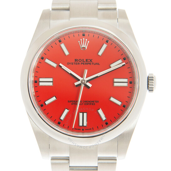 Rolex Oyster Perpetual 36 Automatic Chronometer Coral Red Dial Watch 126000CRLRDSO