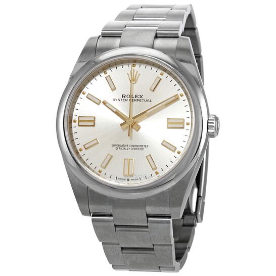 Rolex Oyster Perpetual 41 Automatic Silver Dial Men’s Watch 124300SSO