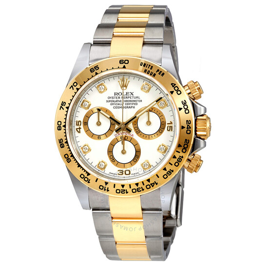 Rolex Oyster Perpetual Cosmograph Daytona White Diamond Dial Ladies Watch 116503WDO