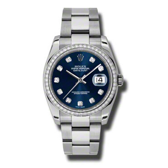 Rolex Oyster Perpetual Datejust 36 Black Mother of Pearl Dial Stainless Steel Jubilee Bracelet Automatic Men’s Watch 116244BMDJ