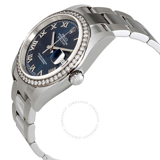 Rolex Oyster Perpetual Datejust 36 Blue Dial Stainless Steel Bracelet Automatic Ladies Watch 116244BLRO