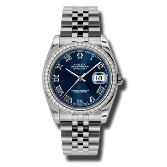 Rolex Oyster Perpetual Datejust 36 Blue Dial Stainless Steel Jubilee Bracelet Automatic Men’s Watch 116244BLRJ