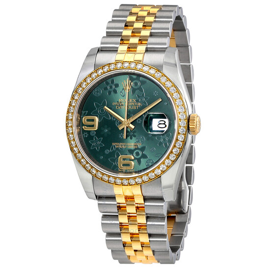 Rolex Oyster Perpetual Datejust 36 Mother of Pearl Dial Stainless Steel and 18K Yellow Gold Bracelet Automatic Ladies Watch 116243MDO