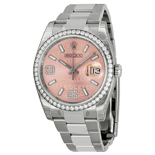 Rolex Oyster Perpetual Datejust 36 Pink Dial Stainless Steel and 18K Everose Gold Jubilee Bracelet Automatic Men’s Watch 116231PJDJ