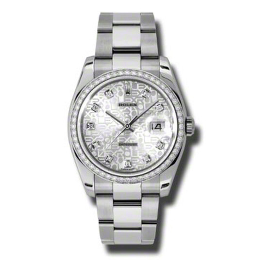 Rolex Oyster Perpetual Datejust 36 Silver Dial Stainless Steel Bracelet Automatic Ladies Watch 116244SJDO