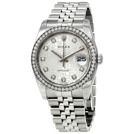 Rolex Oyster Perpetual Datejust 36 Silver Dial Stainless Steel Jubilee Bracelet Automatic Men’s Watch 116244SJDJ