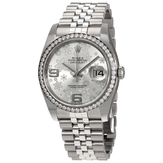 Rolex Oyster Perpetual Datejust 36 Silver Dial Stainless Steel Jubilee Bracelet Automatic Ladies Watch 116244SSJ