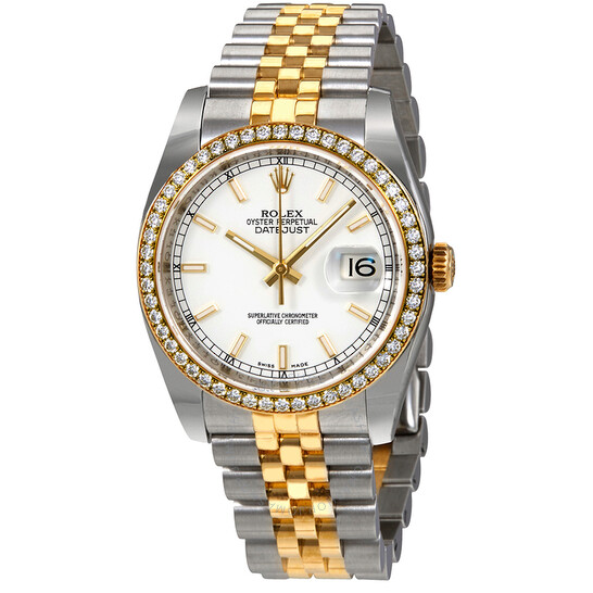 Rolex Oyster Perpetual Datejust 36 White Dial Stainless Steel Jubilee Bracelet Automatic Men’s Watch 116244WSJ