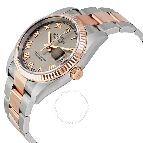 Rolex Oyster Perpetual Datejust Rhodium Dial Automatic Ladies Stainless Steel and 18 Carat Everose Gold Watch 116231RRO