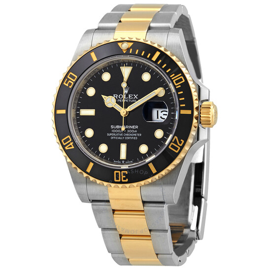 Rolex Submariner Black Dial Stainless Steel and 18K Yellow Gold Bracelet Automatic Men’s Watch 126613LNBKSO