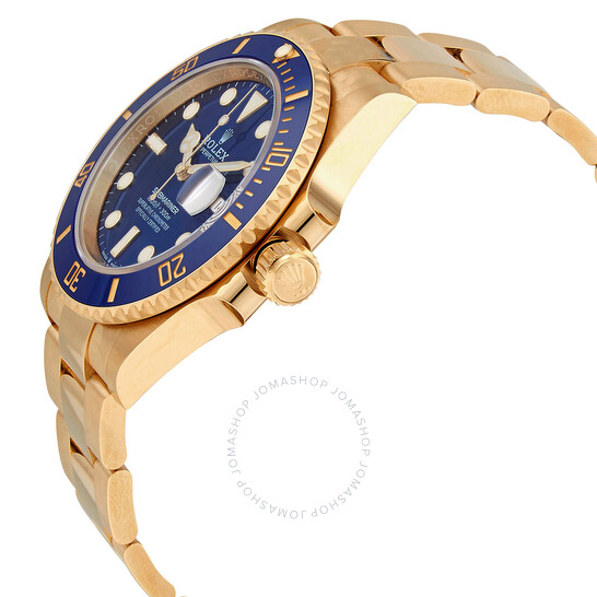 Rolex Submariner Blue Dial 18K Yellow Gold Oyster Bracelet Automatic Men’s Watch 126618LBBLSO