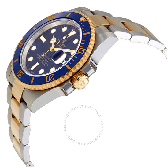 Rolex Submariner Blue Dial Stainless Steel and 18K Yellow Gold Rolex Oyster Automatic Men’s Watch 116613BLSO