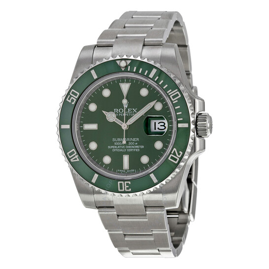 Rolex Submariner “Hulk” Green Dial Steel Men’s Watch 116610LV