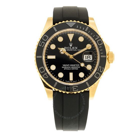 Rolex Yacht Master Automatic Chronometer Black Dial 18kt Yellow Gold Men’s Watch M226658-0001