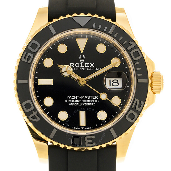 Rolex Yacht-Master 37 Automatic Black Dial Ladies Steel and 18K Everose Gold Oyster Watch 268621BKSO