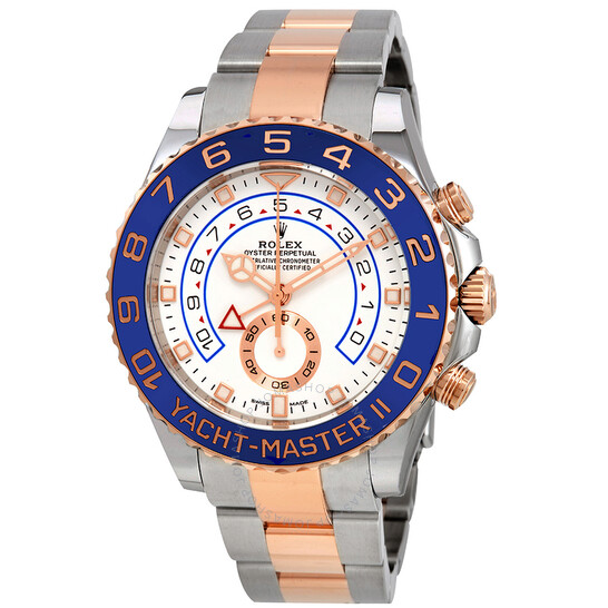 Rolex Yacht-Master II Chronograph Automatic White Dial Men’s Steel and 18K Everose Gold  Watch 116681-0002