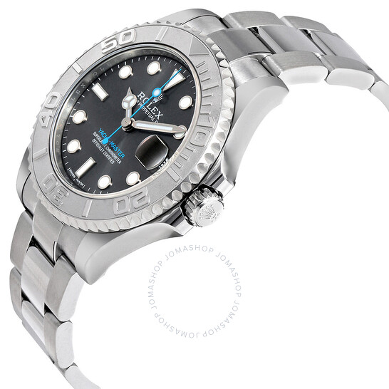 Rolex Yacht-Master Rhodium Dial Steel and Platinum Oyster 37 mm Watch 268622RSO