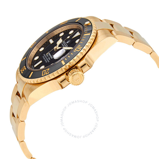 Submariner Black Dial 18K Yellow Gold Oyster Bracelet Automatic Men’s Watch 126618LNBKSO